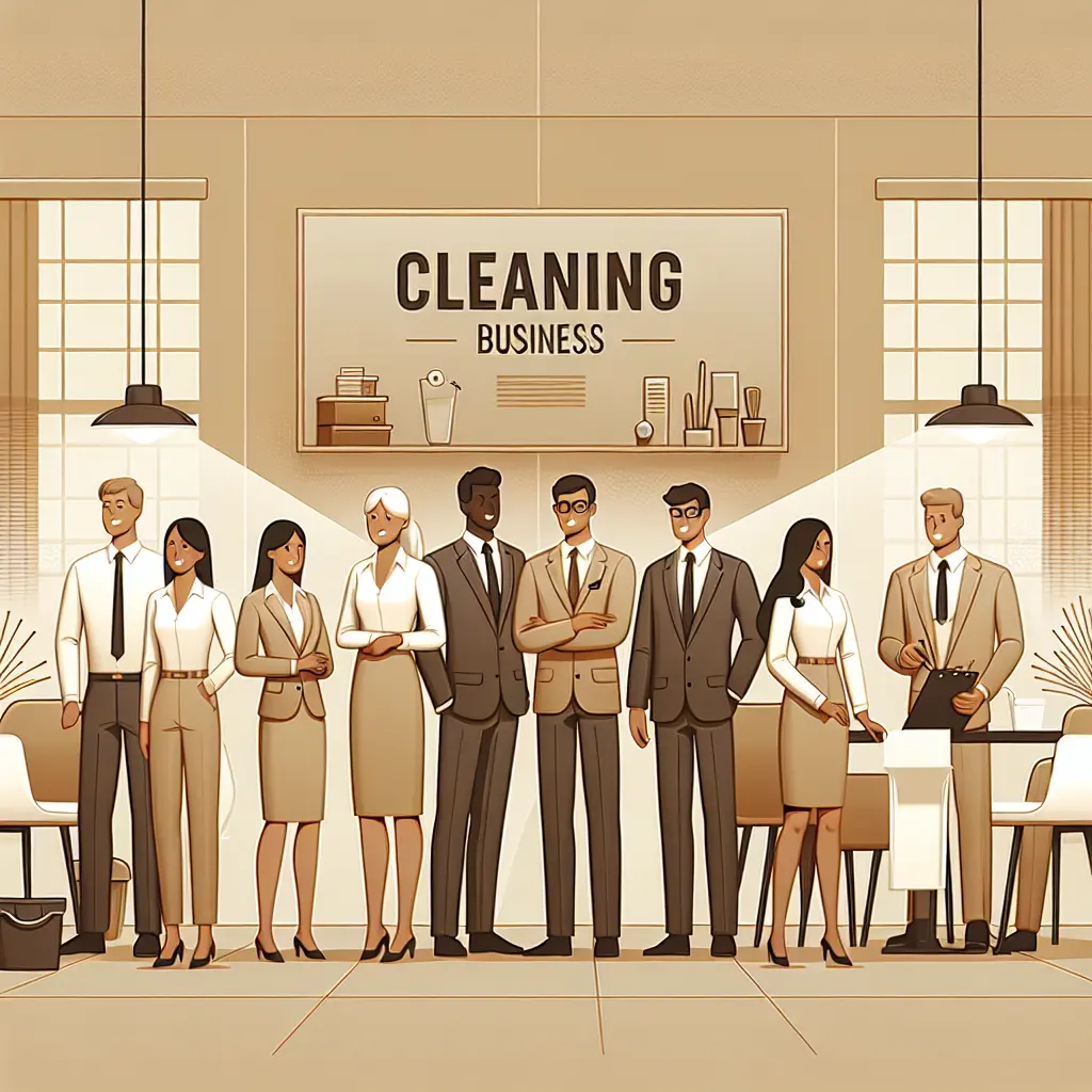 Professional cleaner at work